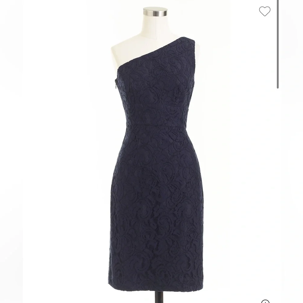J.Crew Alexa navy dress in Leavers lace size 4